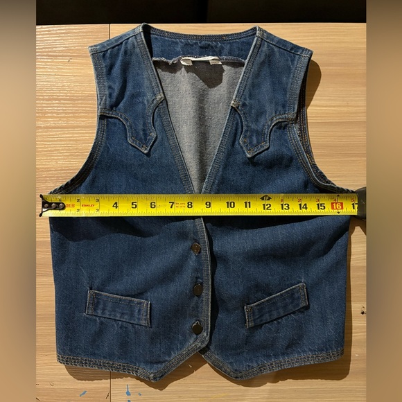 Levi's Vintage Classic Blue Denim Vest - Picture 5 of 5